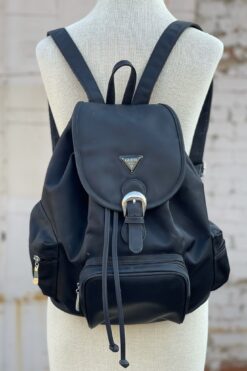 90s Guess Black Nylon Backpack