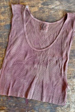 Hotbox Cropped Ribbed Tank – Chocolate - One Size