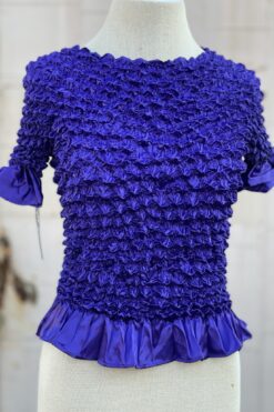 SOLD 00s Violet Purple Popcorn Top – One Size