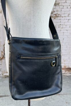 Coach Black Leather Crossbody Bag