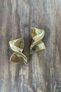 SOLD Vintage Givenchy Gold Tone Bow Earring