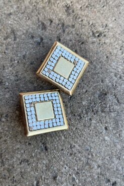 80s Gold and Silver Disco Earring