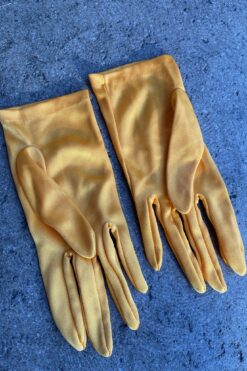 Vintage Yellow Gloves
