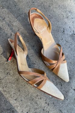 Christian Louboutin Sling Back Heels - 36 1/2