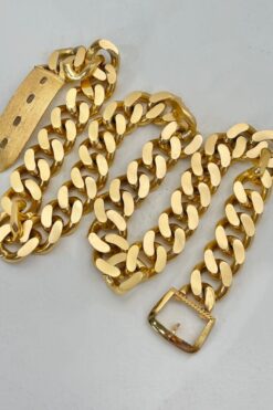 Vintage Gold Chain-link Belt - S/M