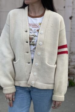 Vintage 50s Varsity Club Sportswear Cardigan