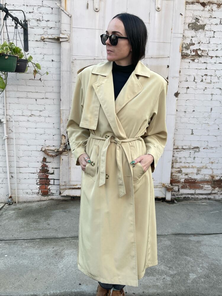 vintage trench coat-