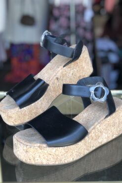 Summer Daisy Cork Wedges