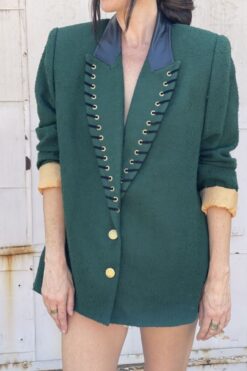 Vintage Criscione Forest Green Jacket - Large
