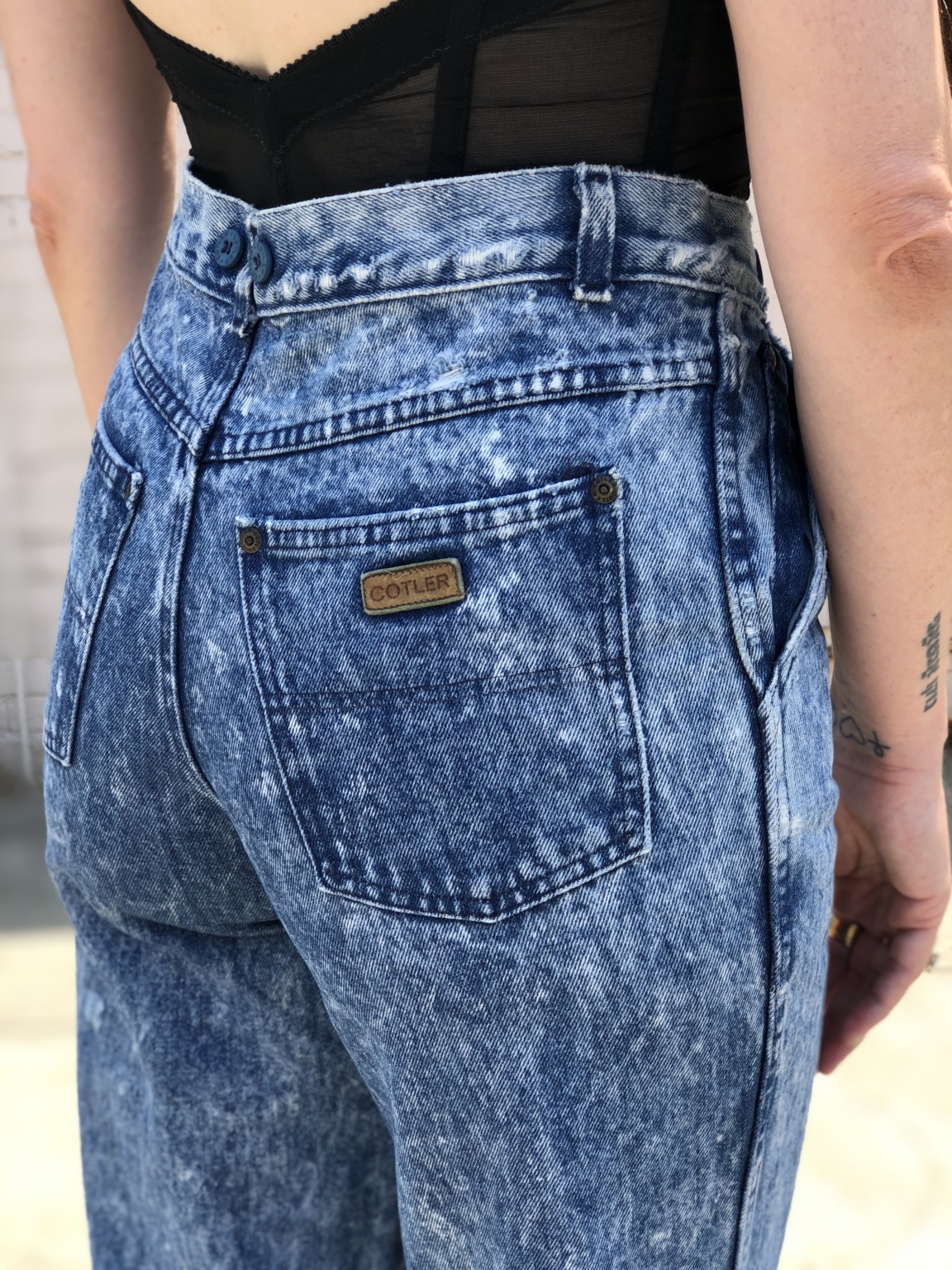 SOLD 80s/90s COTLER Acid Wash Denim Jeans – M → Hotbox Vintage