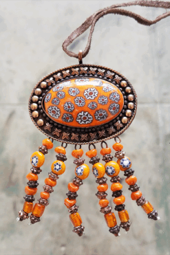 Vintage Monarch Millefiori Necklace