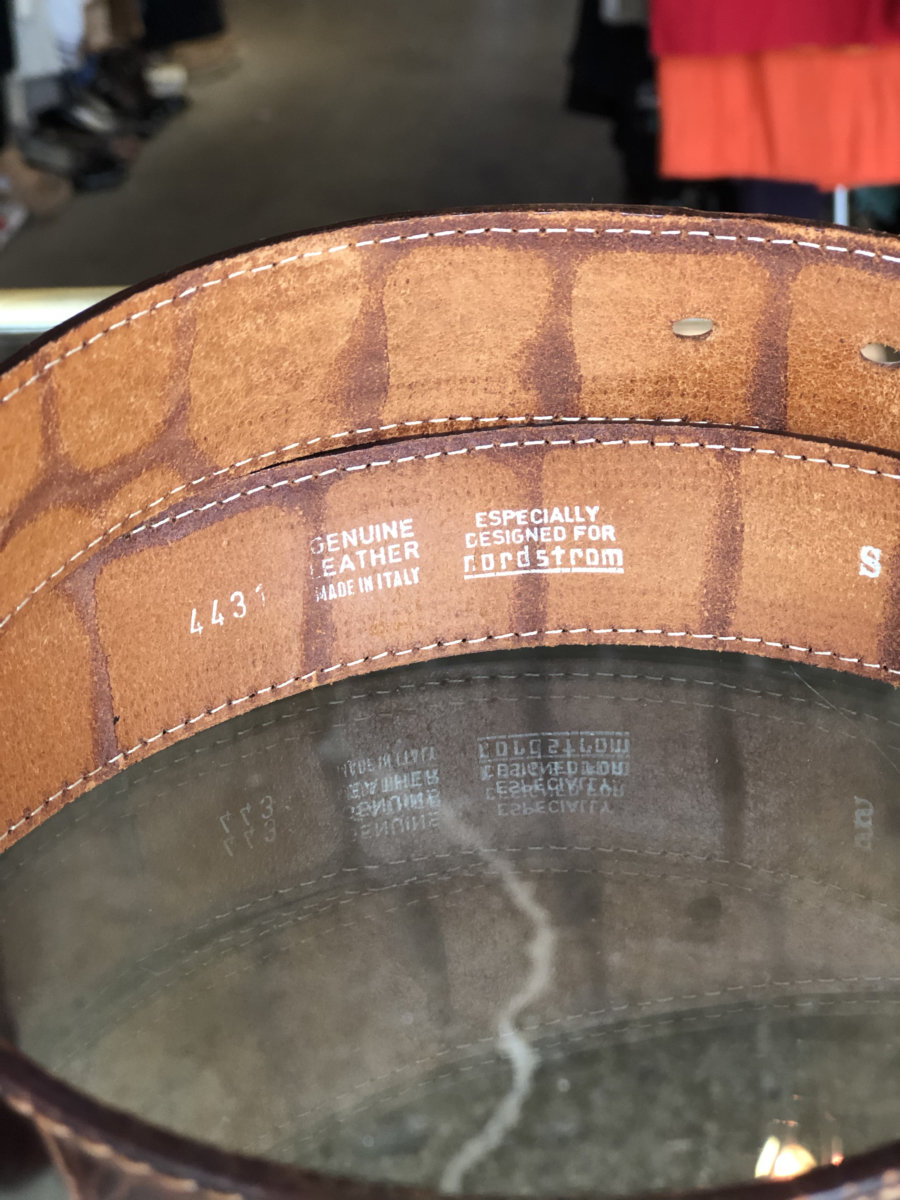 Leather Belt → Hotbox Vintage