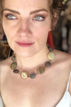 Vintage Stone Choker Necklace