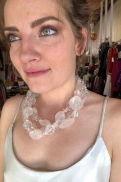 60s Vintage Barely There Chunky Beaded Necklace