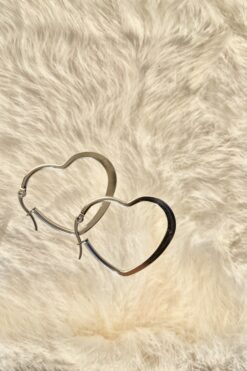 Silver Heart Earrings