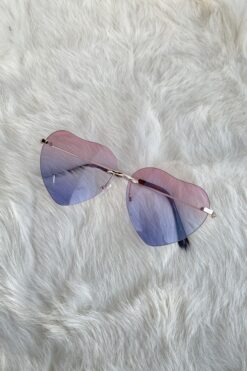 Lavender Clear Heart Sunnies