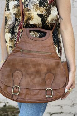 Vintage Arfango Leather Saddle Bag