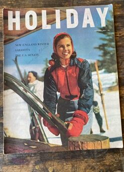 Holiday Magazine - 1954 February - New England Winter